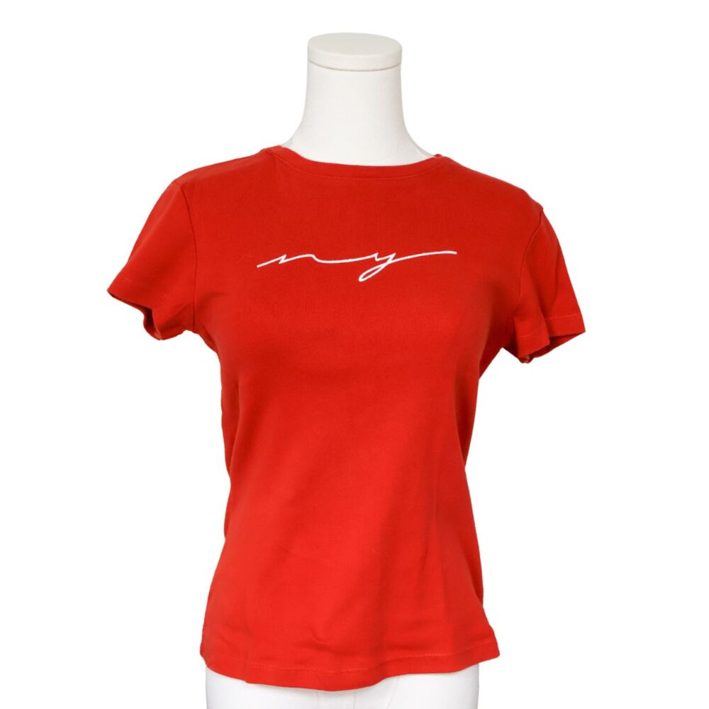 Y2K New York And Company Red NY Baby Tee XS